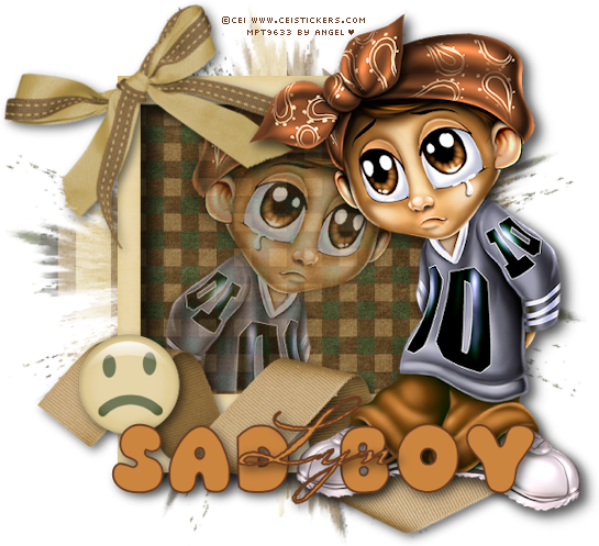 Sad Boy ♥ - Sad Boy (545x497), Png Download