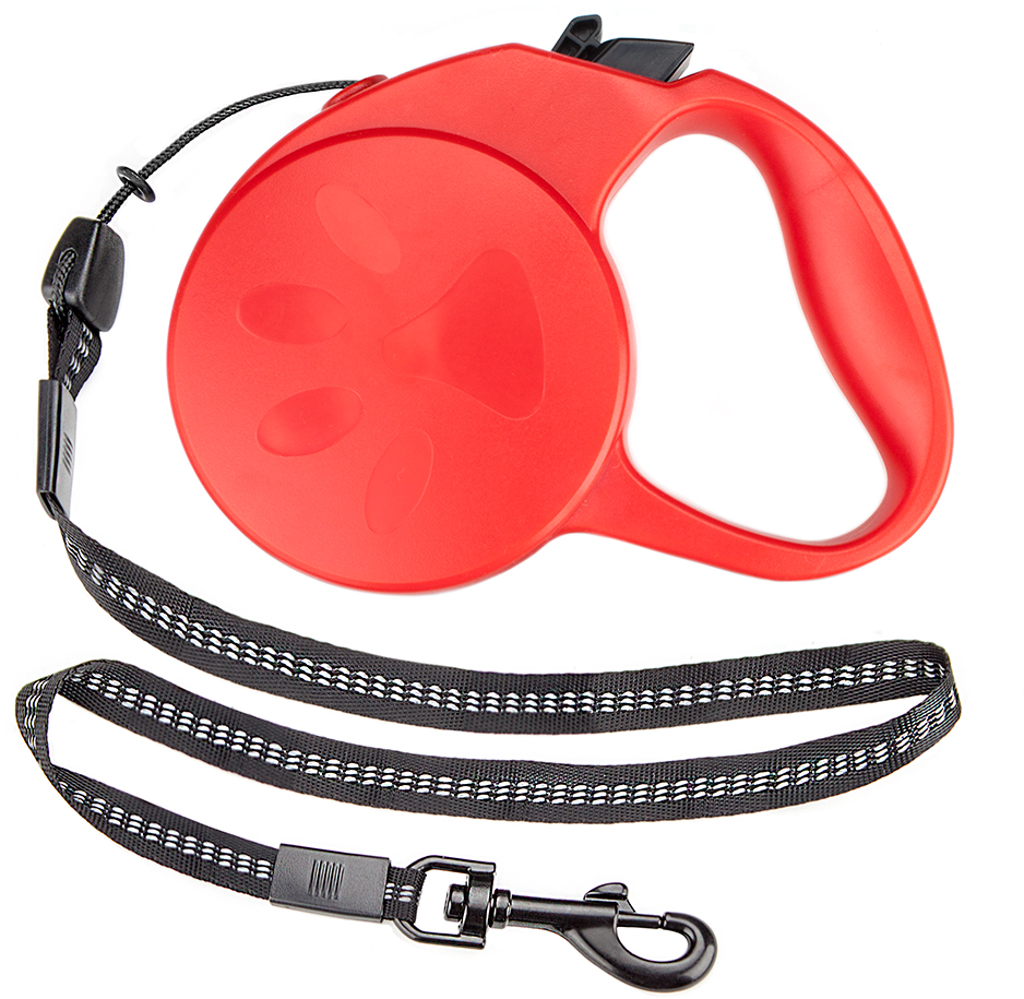 10 Foot Red Extra Small Retractable Dog Leash - Brybelly 10-foot Black Extra-small Retractable Dog (1000x1000), Png Download
