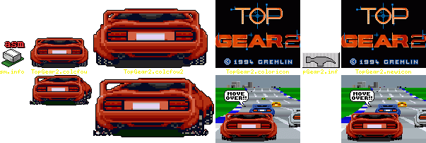 Icons Contained In Install Package - Top Gear 2 Car (603x202), Png Download