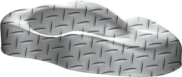 Diamond-plate - Tread (612x268), Png Download
