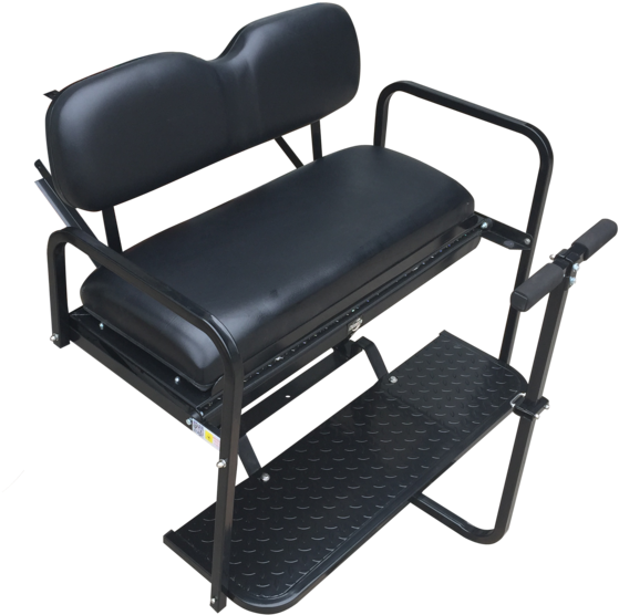 Ezgo Rxv Golf Cart Rear Flip Seat Kit W/ Diamond Plate - Golf Cart (1024x768), Png Download