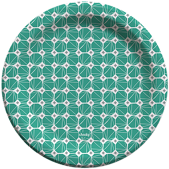 Moroccan Diamond 9" Plate - Moroccan Plates Png (420x420), Png Download