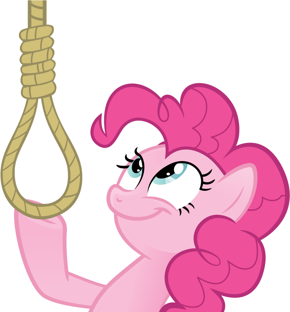 Your Jurisdiction/age May Mean Viewing This Content - Pinkie Pie With Noose (980x1024), Png Download
