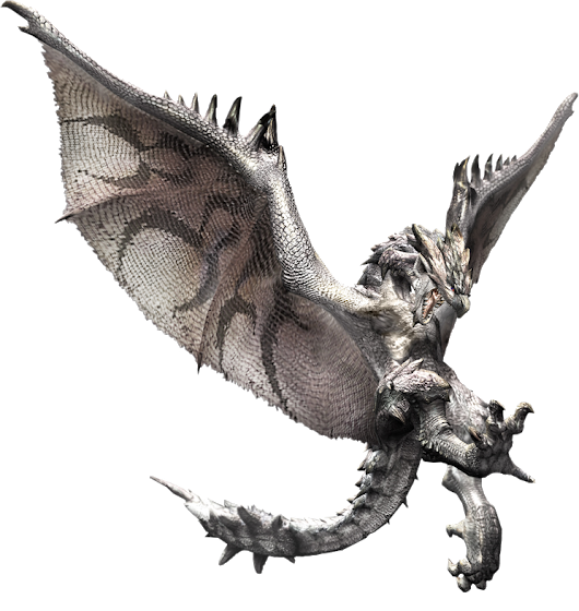 Photo - Silver Rathalos (530x560), Png Download