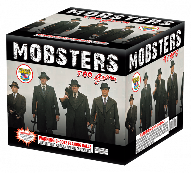 Product Sku - 80525332011 - Mobsters - Mobsters Firework (650x588), Png Download