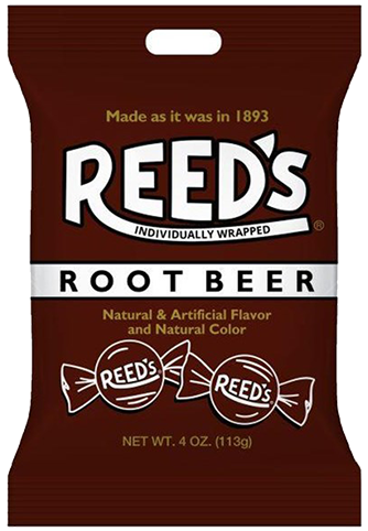 Reed's Root Beer Hard Candy - Reed's Hard Candy Root Beer Rolls 24 Rolls (500x500), Png Download