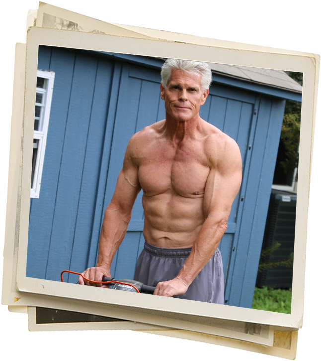Fat Loss Jumpstart - Png Older Man Bodybuilder Transparent (668x731), Png Download
