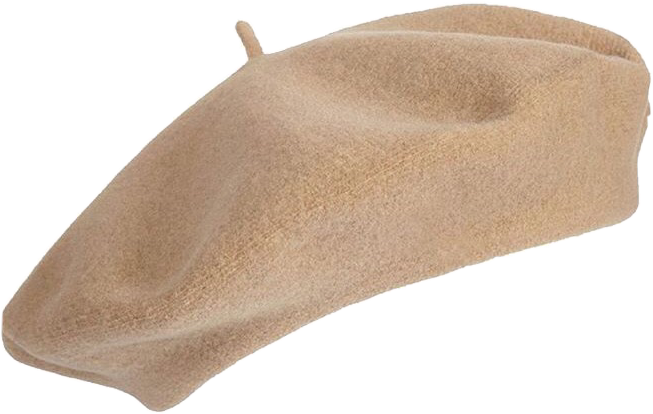 Beige Beret (653x414), Png Download