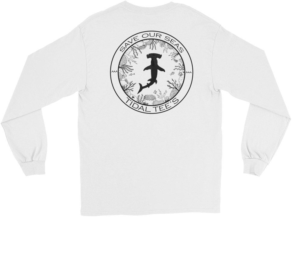 Hammerhead Shark Long Sleeve - Sweatshirt (1000x1000), Png Download