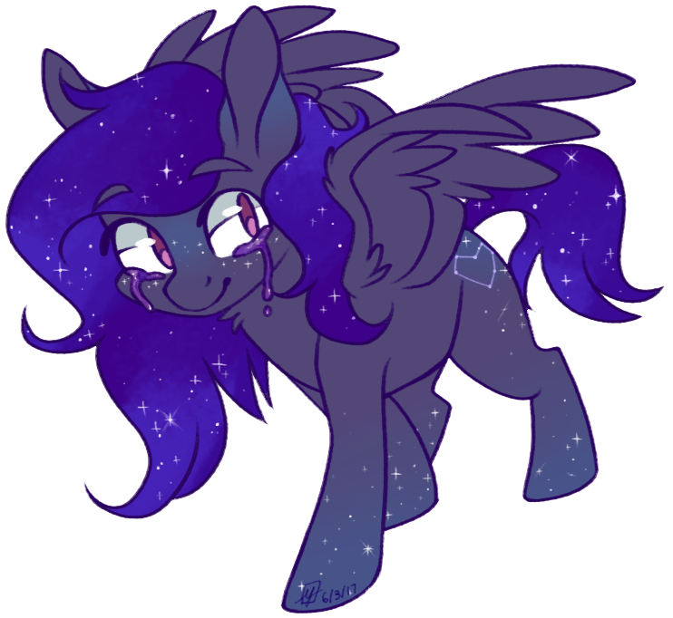 Spacechickennerd, Crying, Female, Glitter, Heart, Mare, - Cartoon (785x717), Png Download