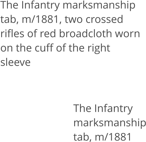 The Infantry Marksmanship Tab, M/1881, Two Crossed - Infantry (534x574), Png Download