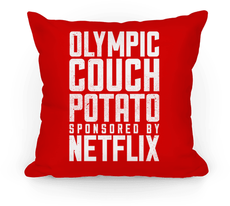 Olympic Couch Potato Pillow - She's Beauty She's Grace She Ll Punch You In The Face (484x484), Png Download