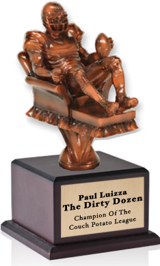Ff Couch Potato - Fantasy Football Trophies (300x400), Png Download