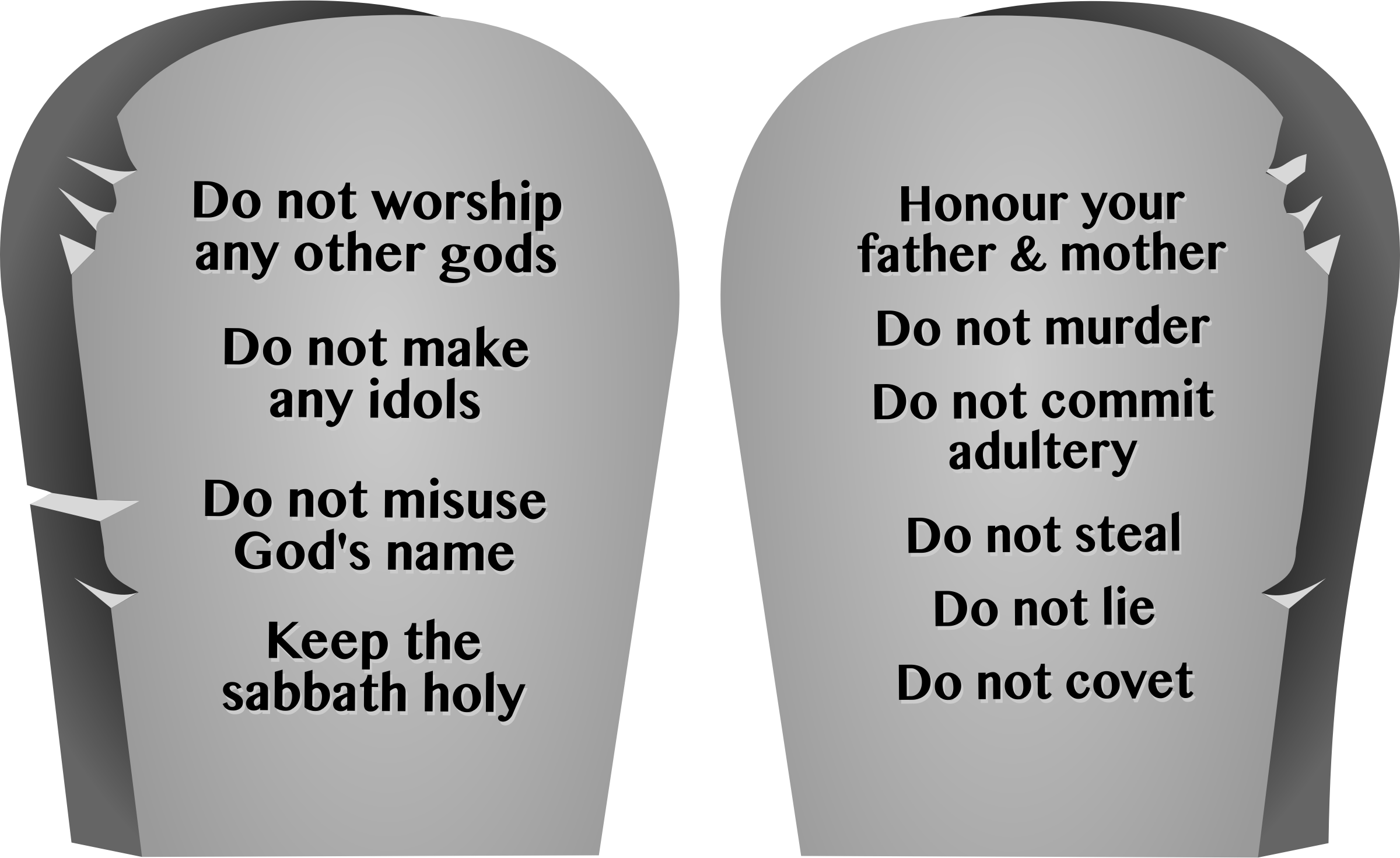 This Free Icons Png Design Of Ten Commandments (2400x1470), Png Download