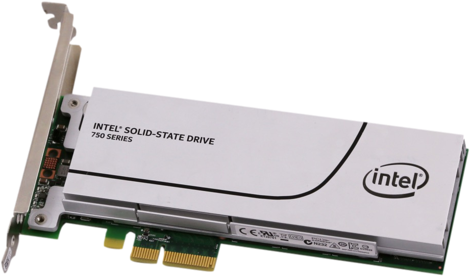 Intel 750 Pcie Ssd - Pcie Ssd Png (1023x614), Png Download