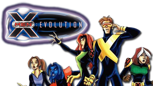 Evolution Tv Show Image With Logo And Character - X Men Evolution Png (500x281), Png Download