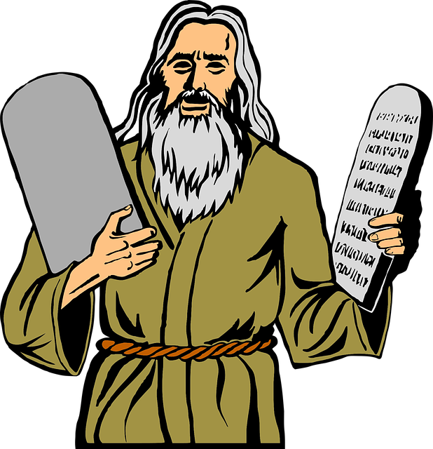 Moses 10 Commandments Clipart (618x640), Png Download