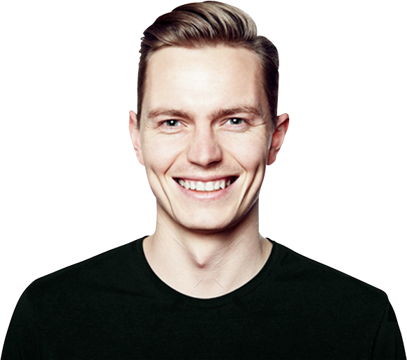 Happy-guy - Homem Sorrindo (583x516), Png Download