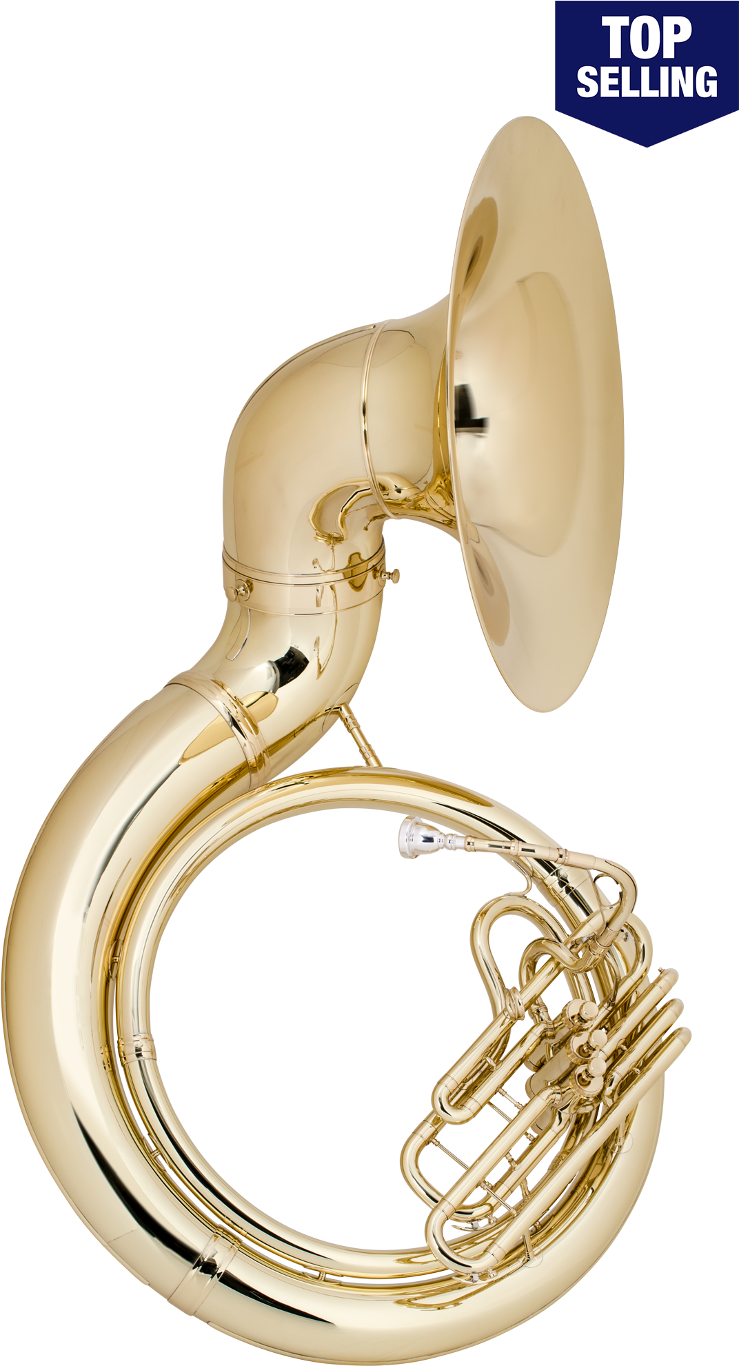 Cg Conn Step-up Model 20kw Brass Sousaphone - Cg Conn 4 Valve Sousaphone (1151x2000), Png Download