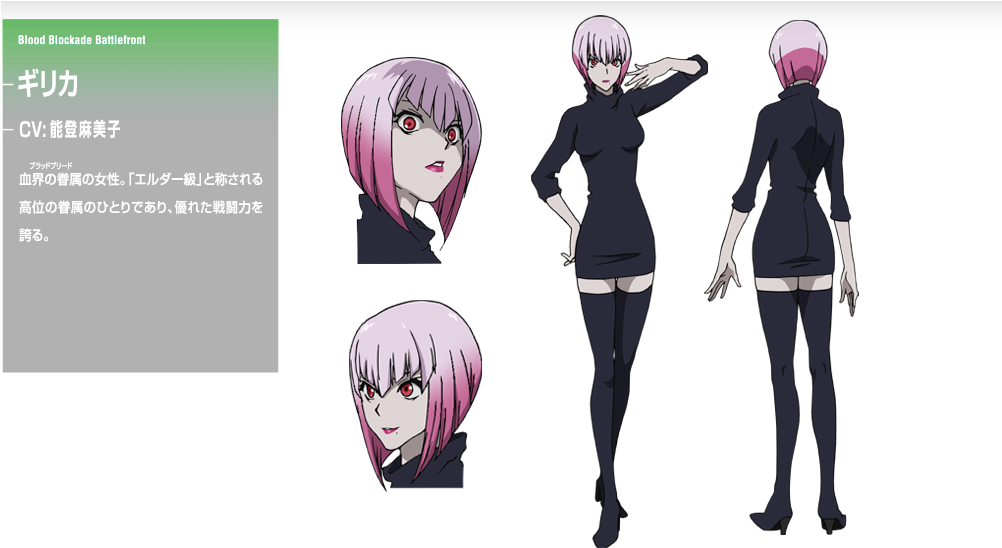 Girika Design - Anime Kekkai Sensen Characters (1001x563), Png Download