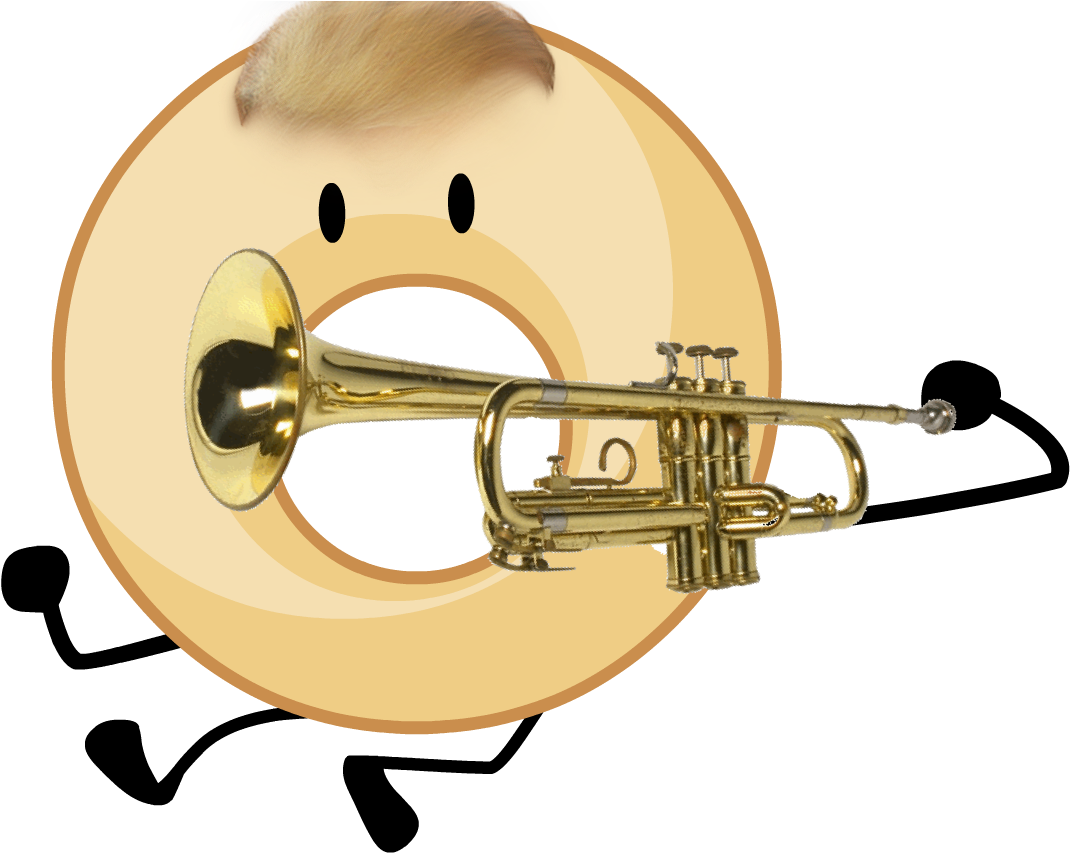 Donuttrumpet - Trumpet (1079x853), Png Download