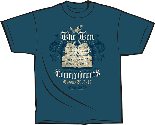 Ten Commandments - Active Shirt (600x600), Png Download