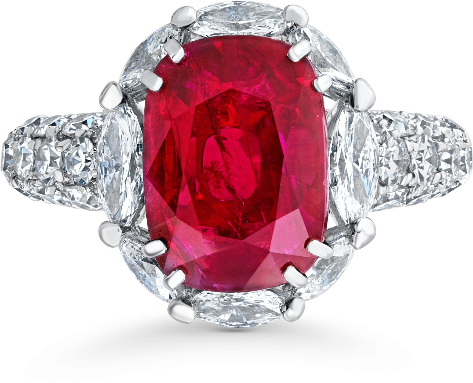11 03 364 Ring - David Morris Ruby Rings (4000x4000), Png Download