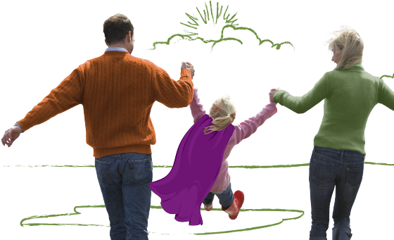 Learn More - Family Holding Hands Transparent (560x341), Png Download
