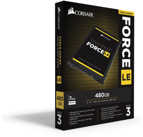 Cor Force 3-500x476 - Corsair Force Le 240gb Ssd (500x476), Png Download
