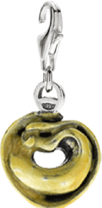 More Views - Gioielli Dop Orange Charm - Sterling Silver And Enamel (700x1000), Png Download