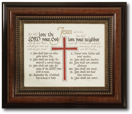 The Ten Commandments Were Done In Fraktur, And The - Sdsu Diploma 2017 (498x424), Png Download