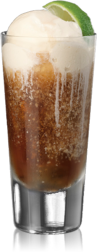 Rum & Coke Ice Cream Float - Helado Flotante De Limon (280x520), Png Download