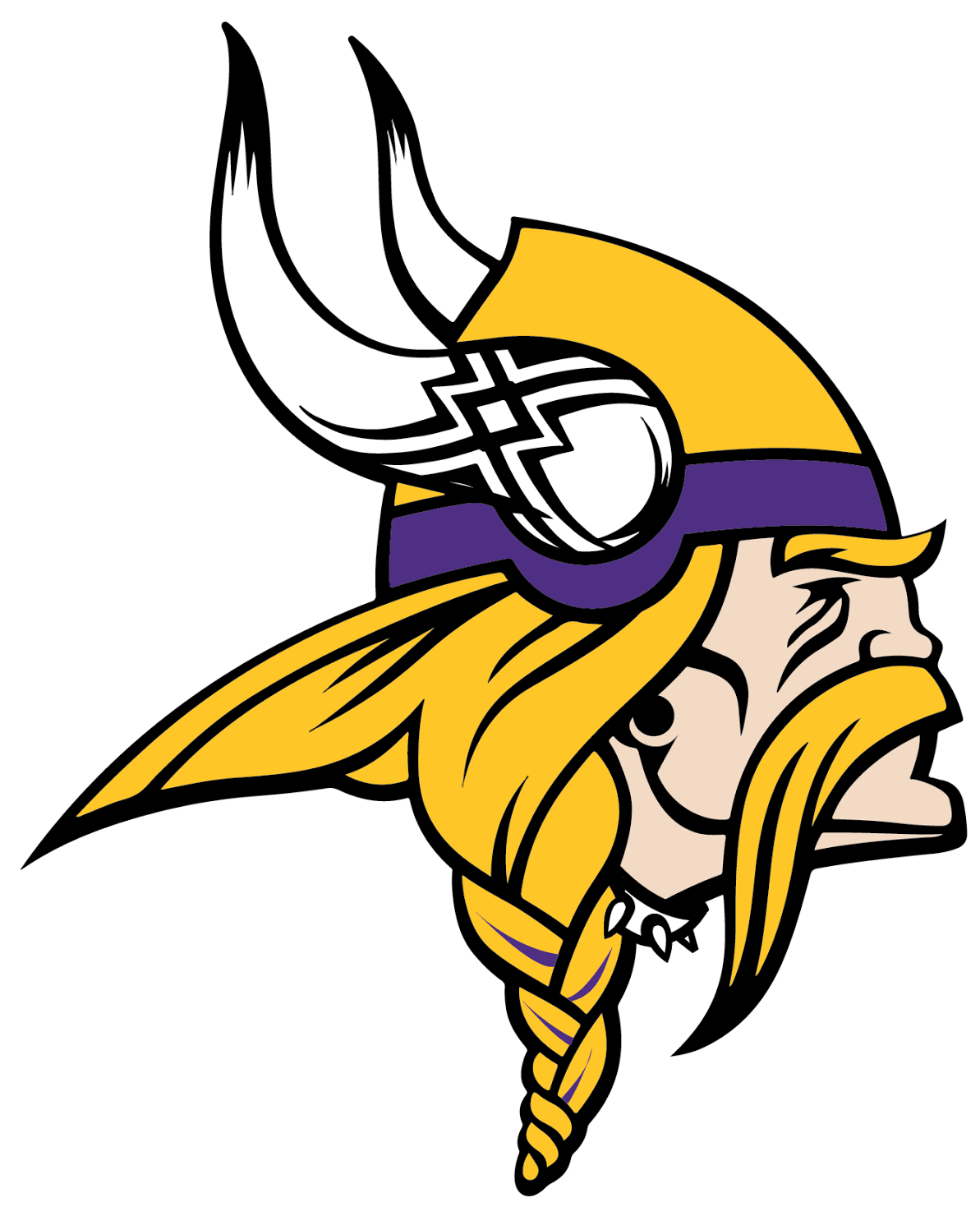Nfl Logos Heavy Metal Png - Minnesota Vikings Colors (1600x1600), Png Download