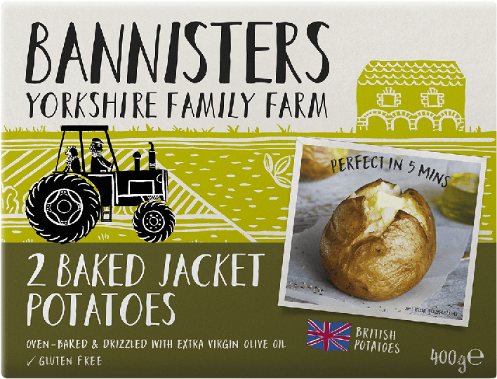 2 Ready Baked Jacket Potatoes - Baked Potato (800x750), Png Download