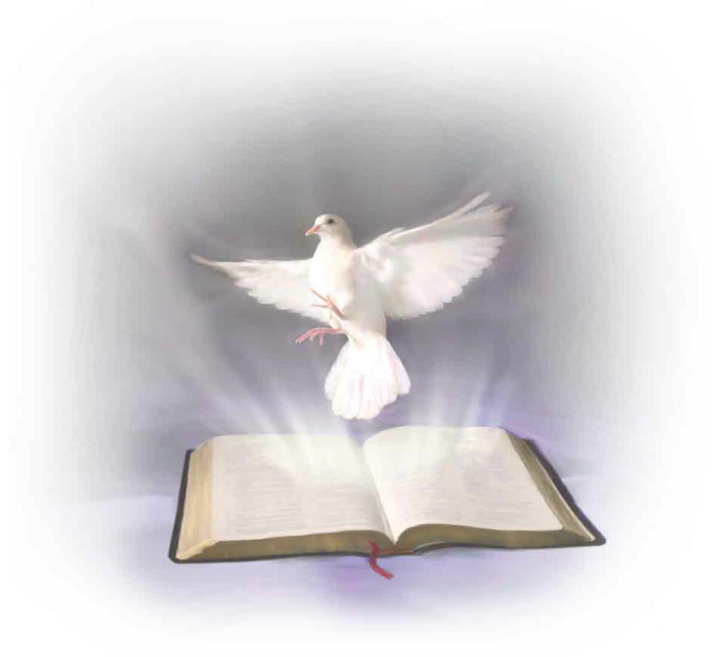 History Of Holy Spirit Church Compiled By Larry Ebsch - Holy Spirit And Bible Png (724x657), Png Download