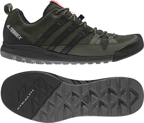 Adidas Terrex Solo Night Cargo/black/base Green - Adidas Terrex Tracerocker Gore Tex (480x410), Png Download