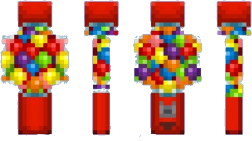 Photo - Minecraft Skins Gumball Machine (530x298), Png Download