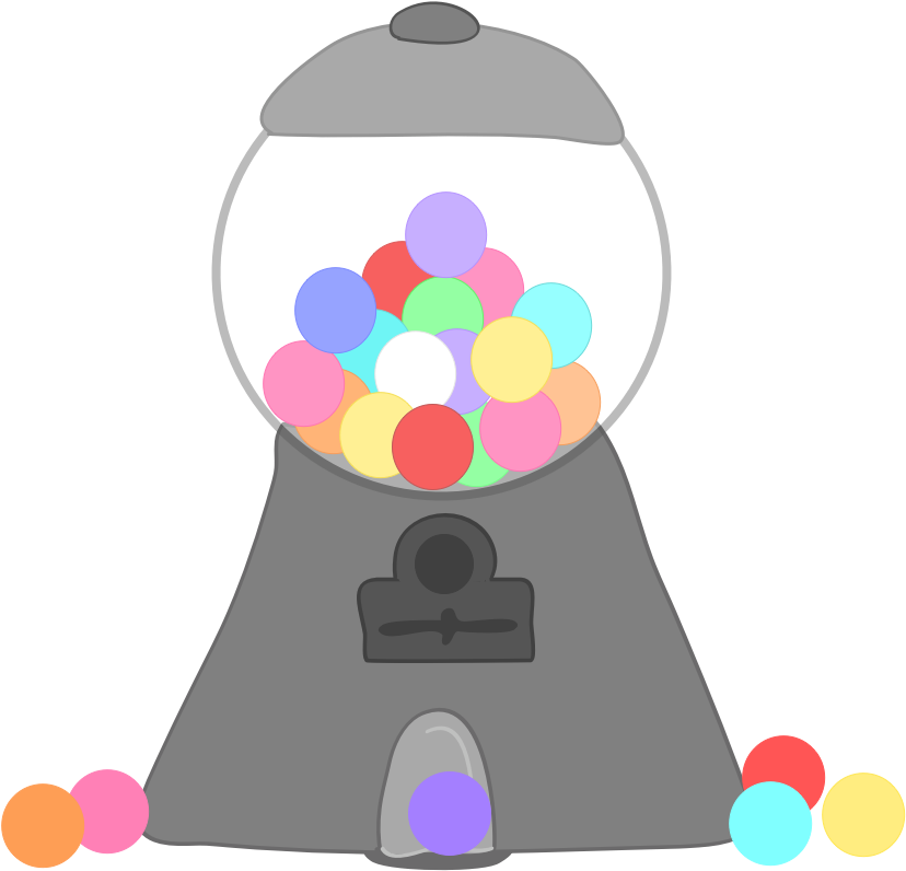 The Teacher's Chatterbox - Gumballs Machine Png (839x800), Png Download