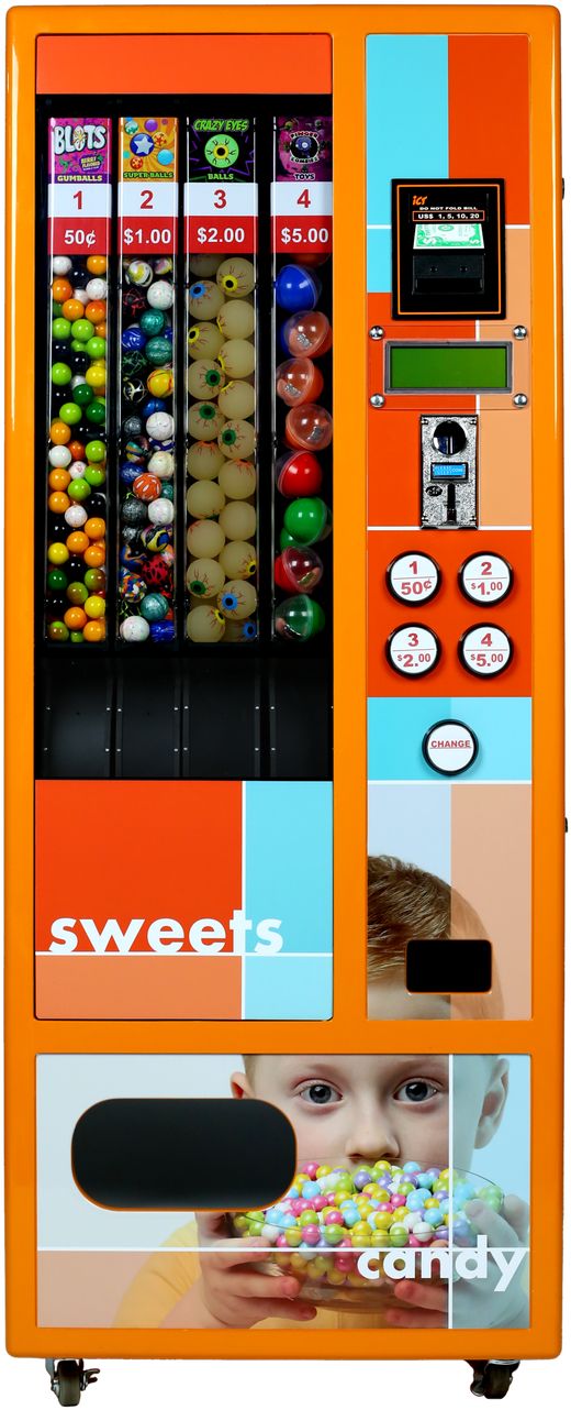 Electric Wizard - Global Gumball Electric Wizard 4 Bulk Vending Machine (550x1311), Png Download