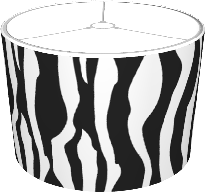 Zebra Print Animal Lamp Shades - Lamp Zebra Print (674x516), Png Download
