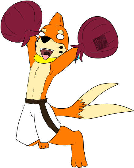 Pompom Pom-poms - Cartoon (500x622), Png Download