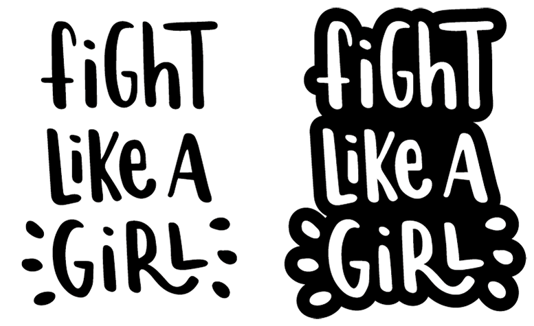 Adesivo Fight Like A Girl De Cami Saitona - Fight Like A Girl Png (962x962), Png Download