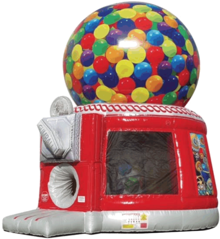Gumball Machine Bounce House - Inflatable Castle (451x480), Png Download