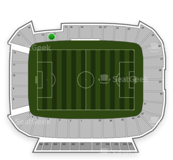 Real Salt Lake At Rio Tinto Stadium Section 16 View - Rio Tinto Stadium (350x350), Png Download