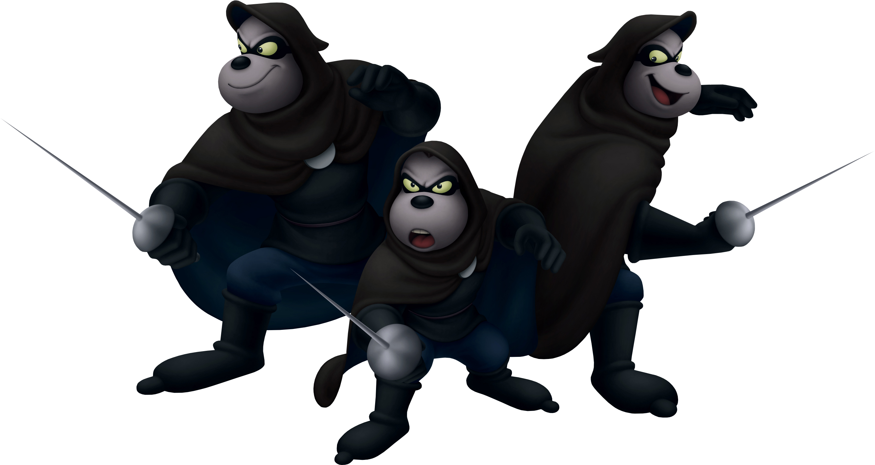 Beagle Boys - Kingdom Hearts Beagle Boys (3028x1652), Png Download