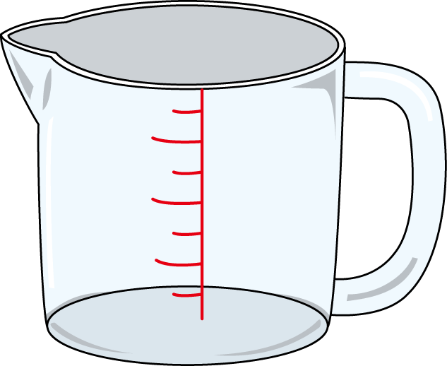 Measuring Cup Clip Art - Clip Art (633x518), Png Download