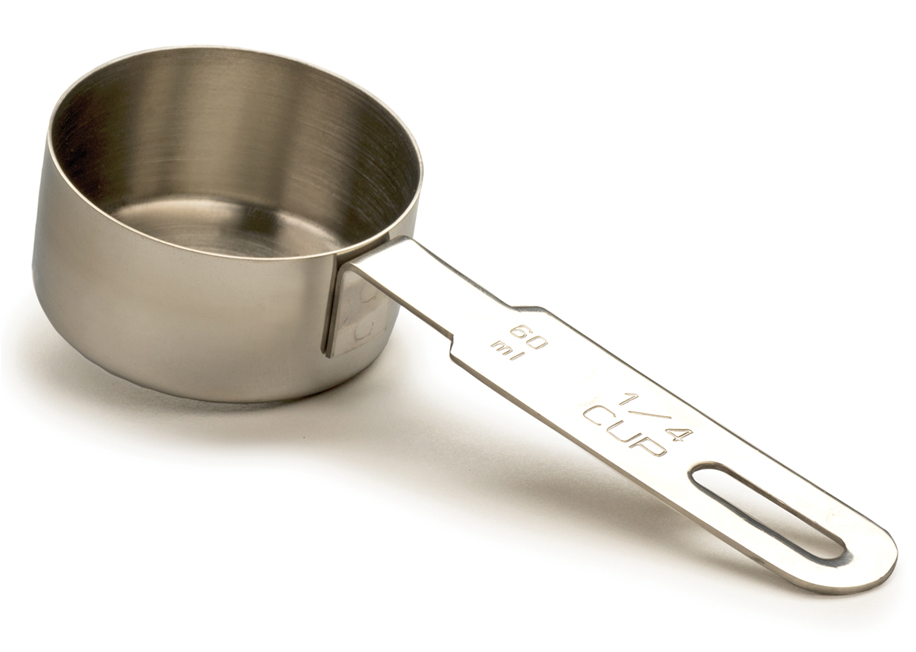 Endurance 1/4 Cup Measure - Quarter Cup Measuring Cup (915x914), Png ...