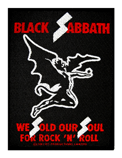Black Sabbath Official Patch We Sold Our Soul For Rock - Black Sabbath Sold Our Souls T Shirt (600x600), Png Download