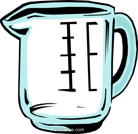 Measuring Cup Royalty Free Vector Clip Art Illustration - Measuring Jug Clip Art (480x465), Png Download