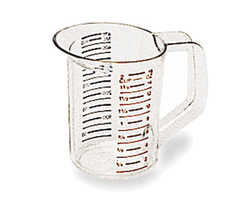Bouncer Measuring Cup, 1 Pint, Rubbermaid Fg321500clr - Silver (800x800), Png Download